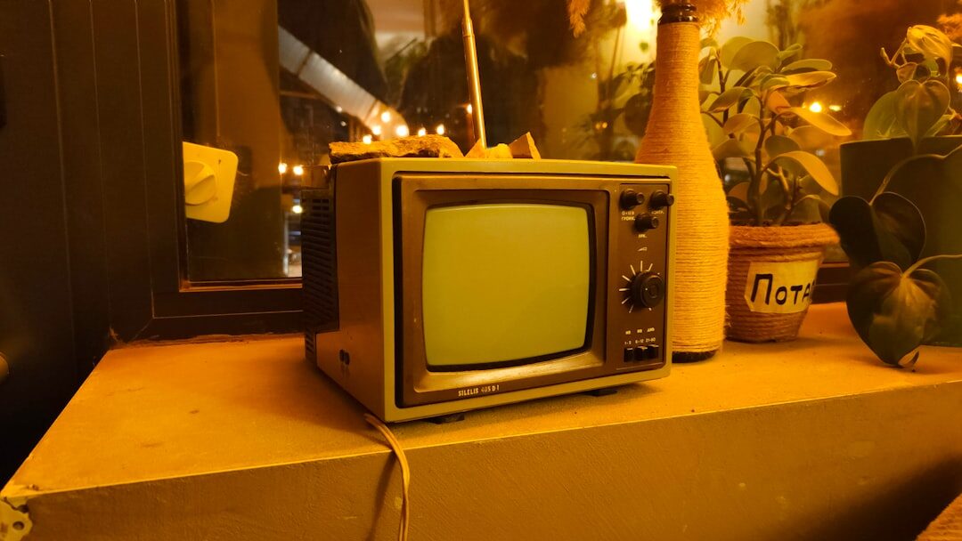 vintage television set
