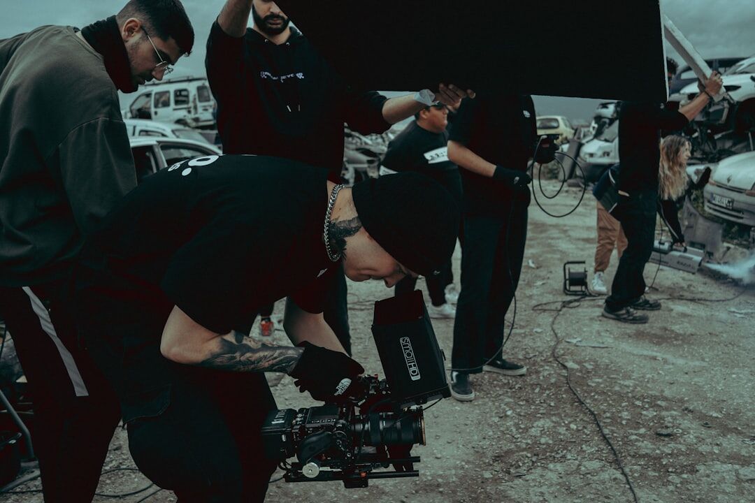 tv series cast on set