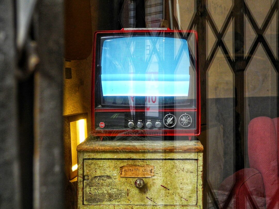 vintage television set