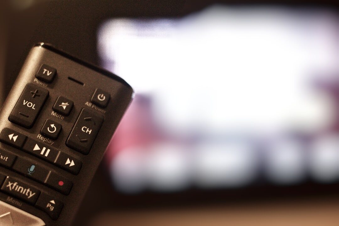 dramatic tv scene on screen