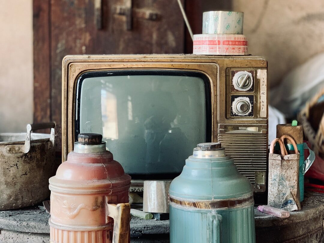 vintage television set